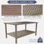 Ensemble de conversation 5 pièces avec chaises basses, ensemble de conversation avec patio et table basse, 4 chaises pivotantes en osier -1040478539