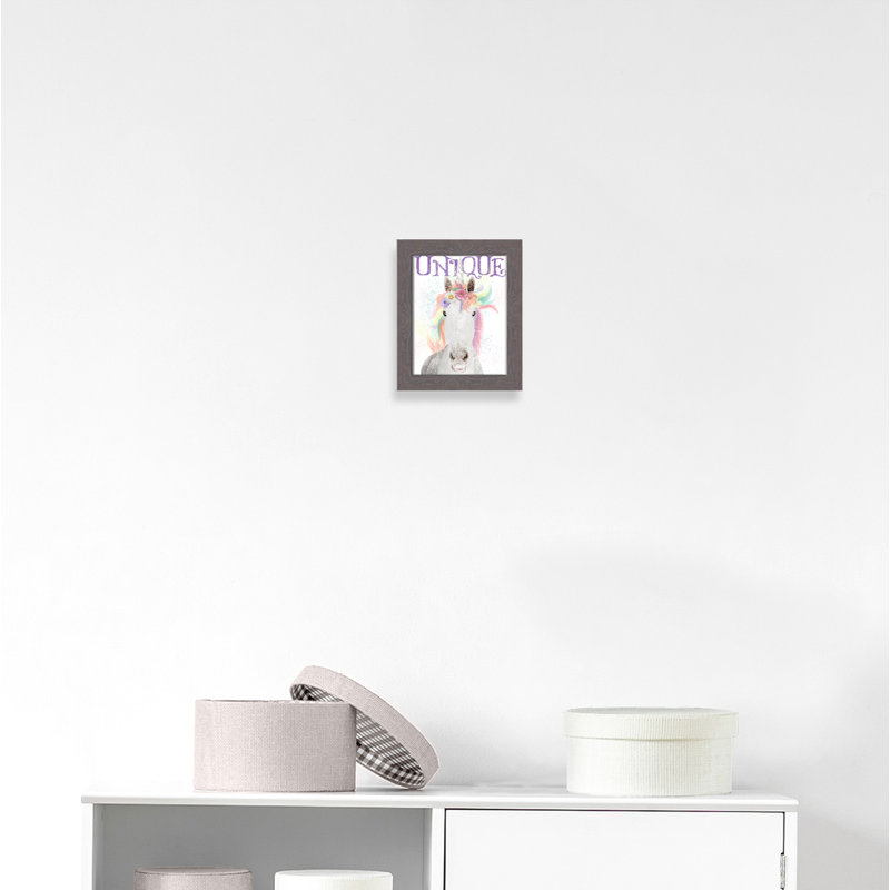 Adhésif décoratif Unique, H 12 po x l 10 po x P 0,625 po, Encadré plat à grain de bois gris