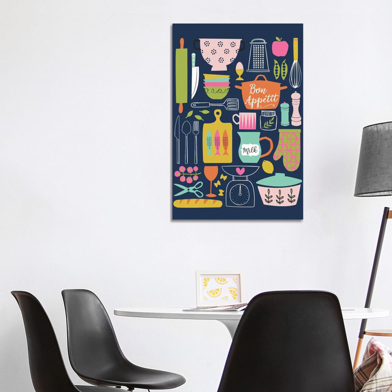 " In The Kitchen V " by Angela Nikeas, 40" H x 26" W x 1.5" D