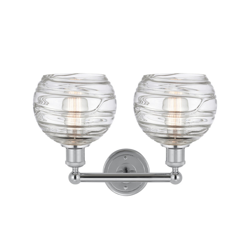 Éclairage pour meuble-lavabo à 2 lumières à intensité variable Essex, Chrome poli, Clair
