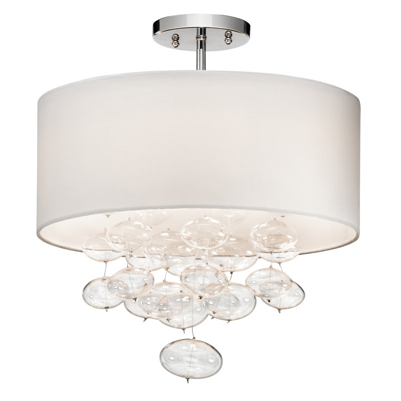 Seaforth Fabric Semi Flush Mount