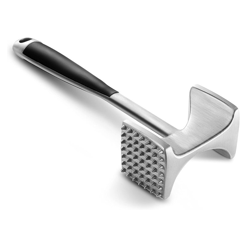 Marteau d'attendrisseur de viande avec poignée à prise confortable, maillet à double face pour la cuisine, marteau robuste pour attendrir le bifteck, le bœuf et le poisson