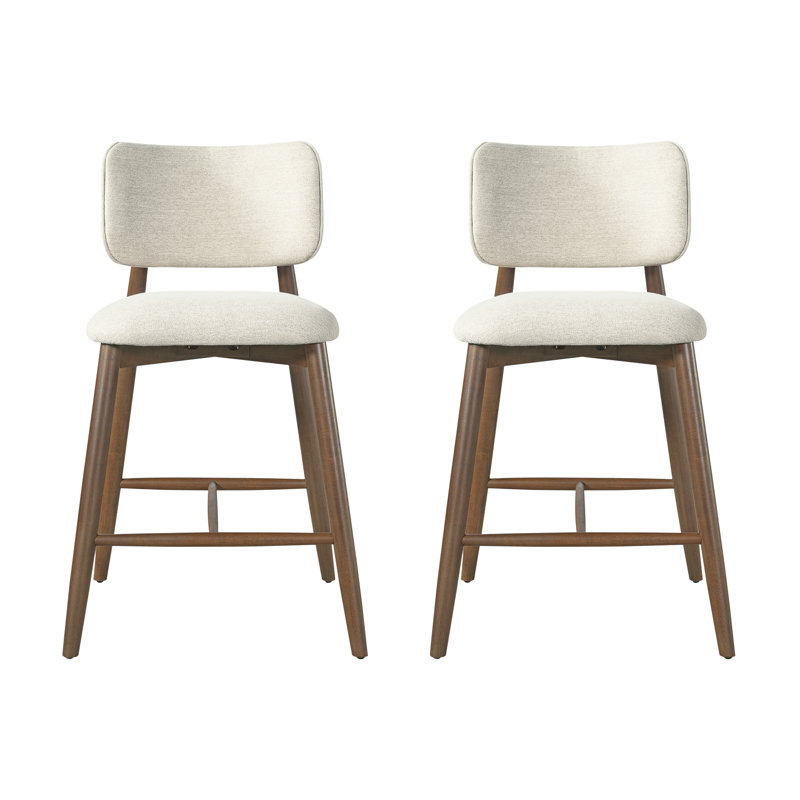 Tabouret de comptoir Talin, Beige Cushion/Brown Frame, 4