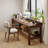 Nut-brown Rectangular Solid Wood desk-521438038
