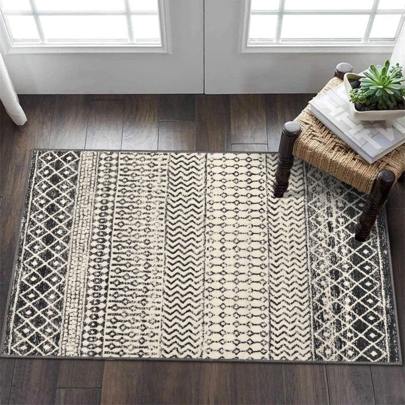 Rectangle Colvert Rectangle 2' X 3' Area Rug with Non-Slip Backing