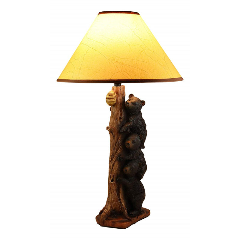Lampe de table 21,75" rustique de cabine sauvage décoration Geralyn
