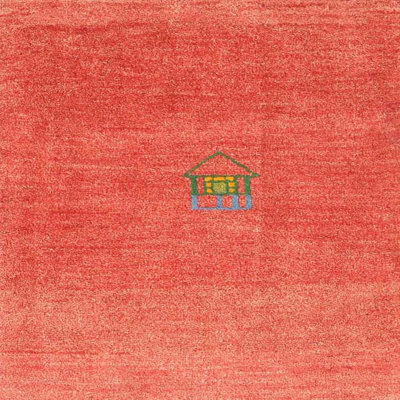 Tapis contemporain corail