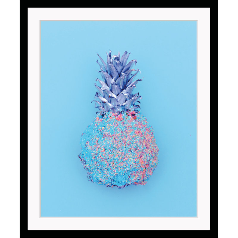 Pineapple - Single Picture Frame Print, 40 cm H x 30 cm W