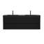 Meuble-lavabo de 60 po en noyer Grace avec lavabo en quartz noir mat et tiroirs noirs doux-1561957142-1561957140