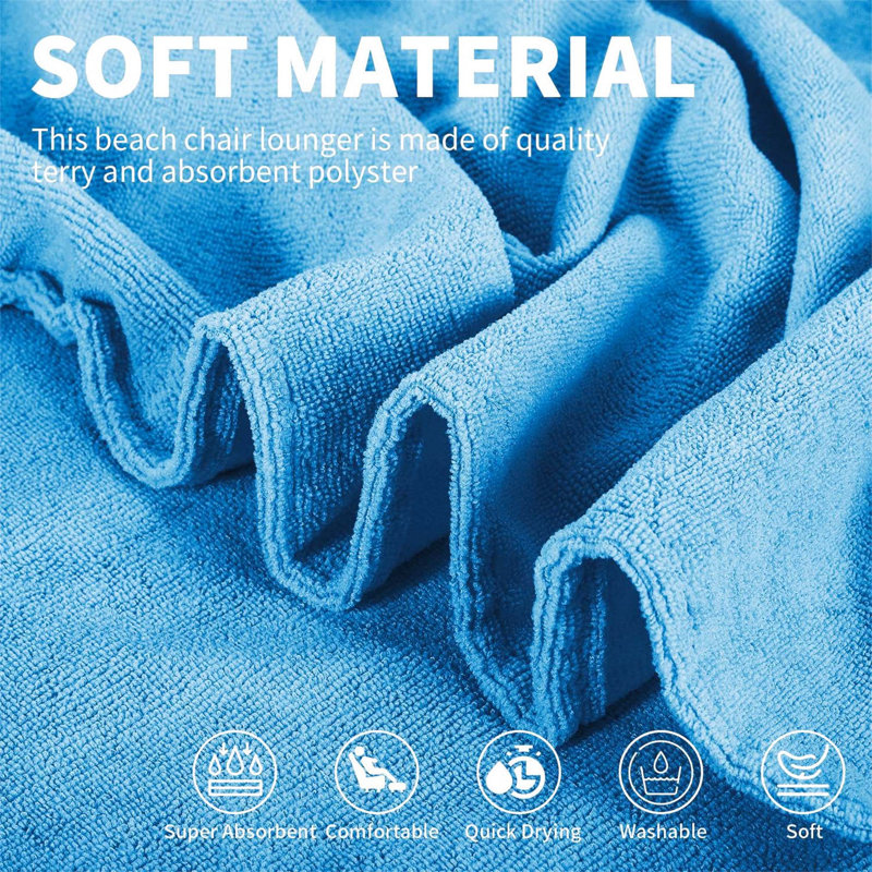 100% Cotton Beach Towel, Blue