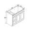 Armoire combinée avec meuble-lavabo gris Shaker 1800cabinets-137829261-137829260