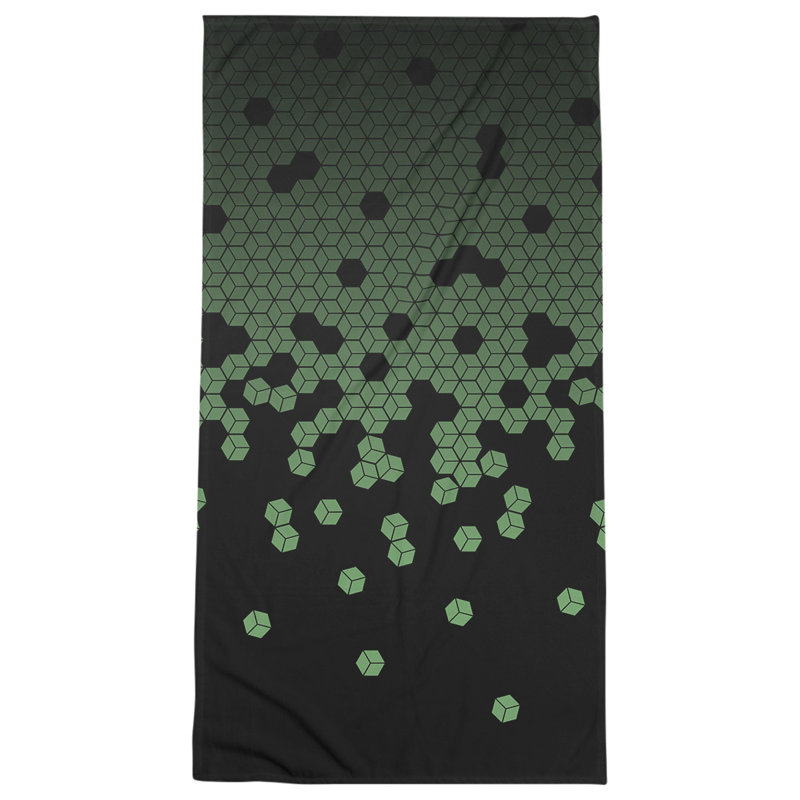 Katelyn Elizabeth Cotton Blend Bath Towel, Green