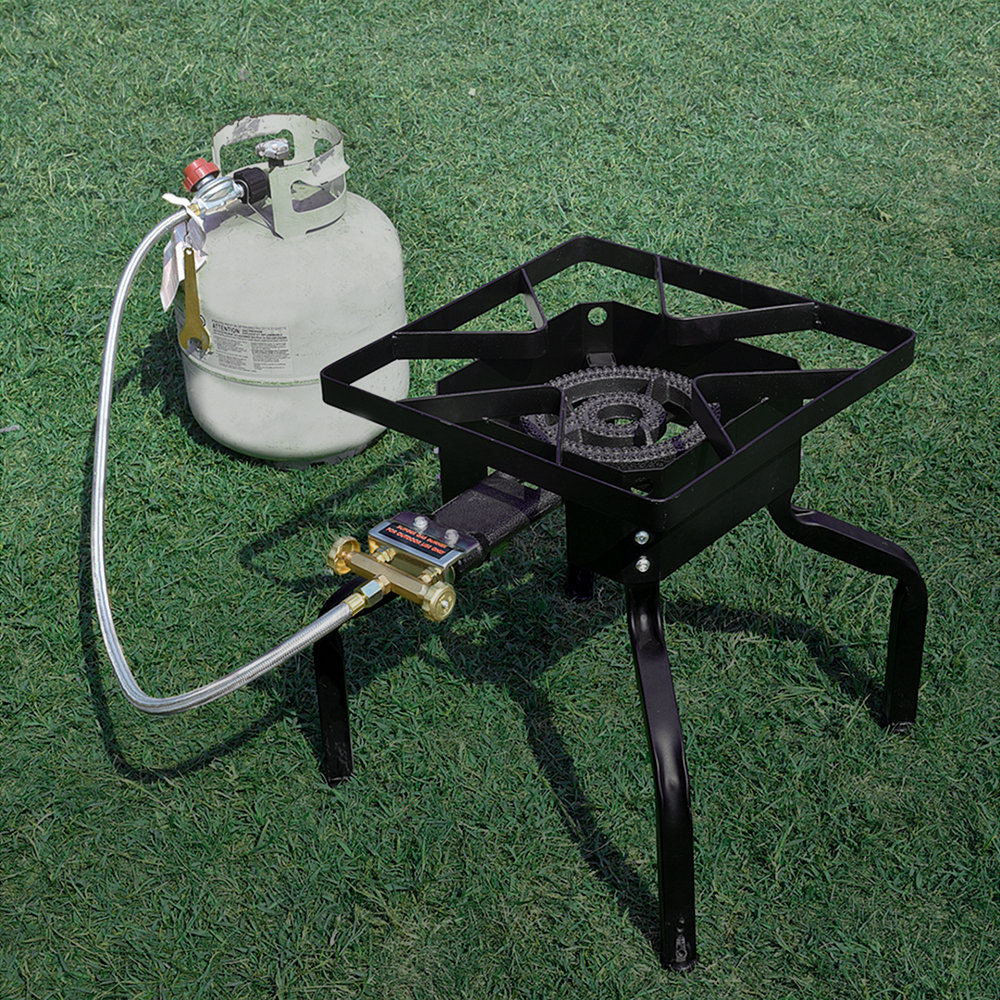 Portable Cast Iron Single Propane Burner : BBQGuys