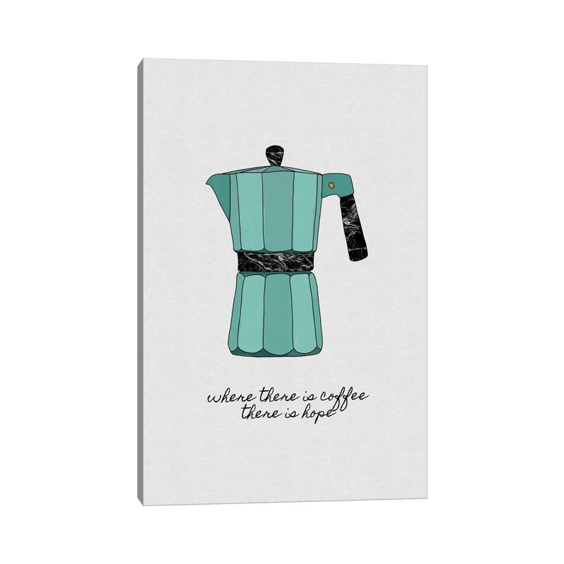 Where There Is Coffee There Is Hope by Orara Studio - Gallery-Wrapped Canvas Giclée on Canvas, Wrapped Canvas