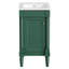 Armoire de salle de bain 18 po style français avec rangement