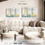 «Gather Here Country Lemons Landscape», 3 pièces sur toile-98562725