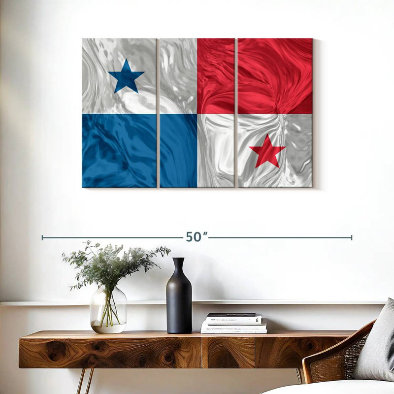 Optical Illusion Panama Flag, 24" H x 38" W