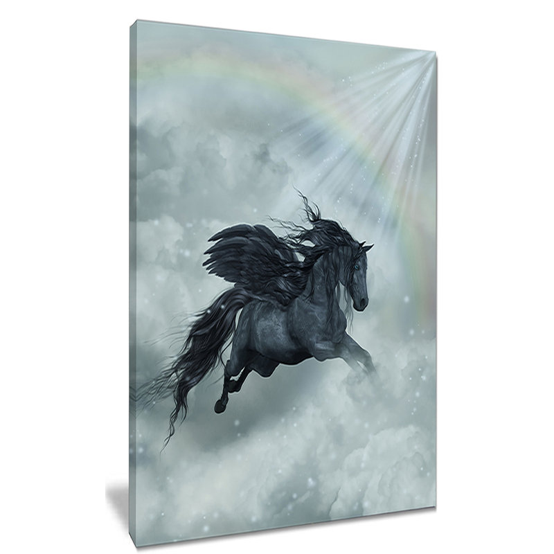 «Pegasus in the Heaven», impression, H 32 po x l 16 po x P 1 po, Toile tendue avec châssis