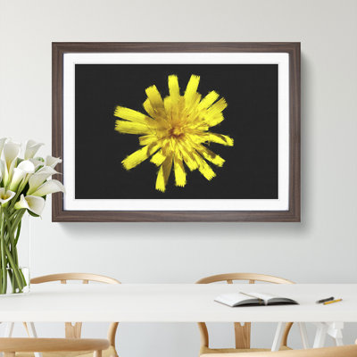Yellow Flower - Picture Frame Graphic Art