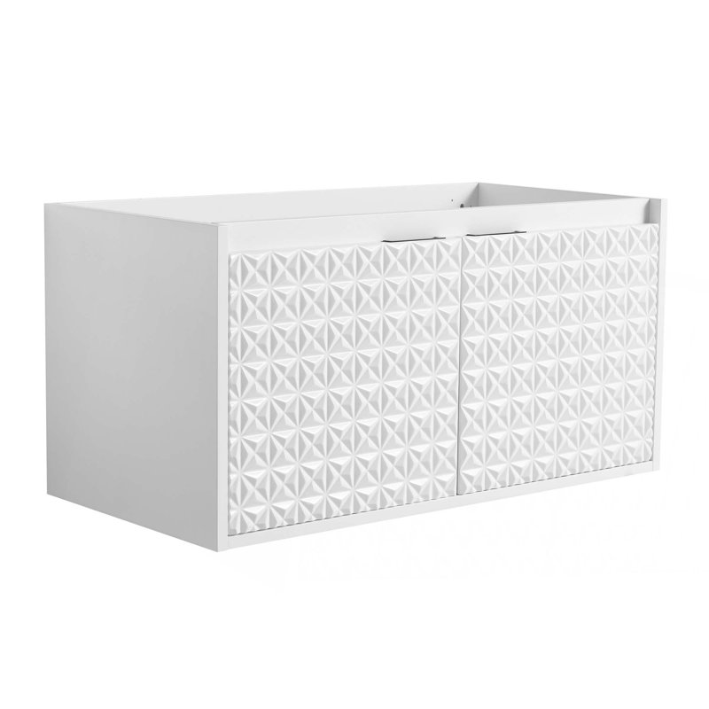 Meuble-lavabo à fermeture en douceur pour petite salle de bain