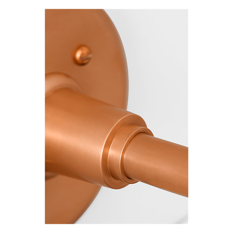 Thomas O'Brien, "Academy 18" Larrabee Barn Light in Soft Copper with 9" Conical Savannah Shade, 27'' H x 9'' W x 22.25'' D