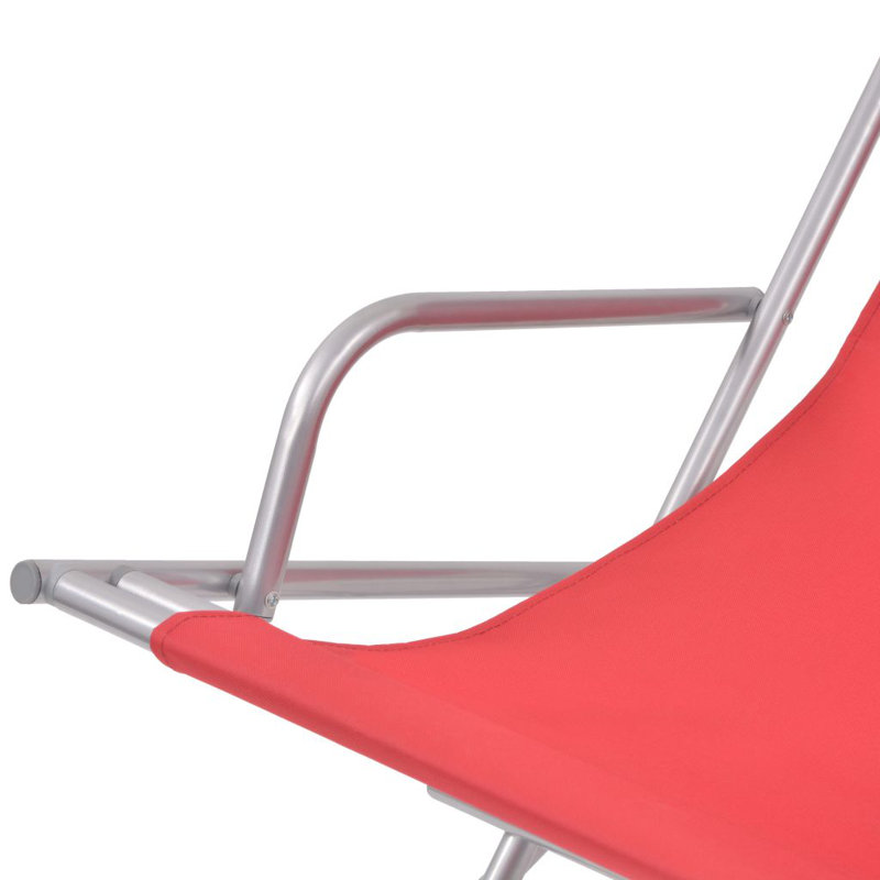 Addyson Folding Beach Chair, Red
