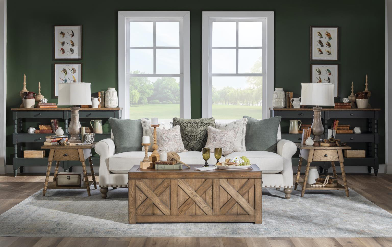 Country Living 3-Drawer Accent Chest 3, Brown