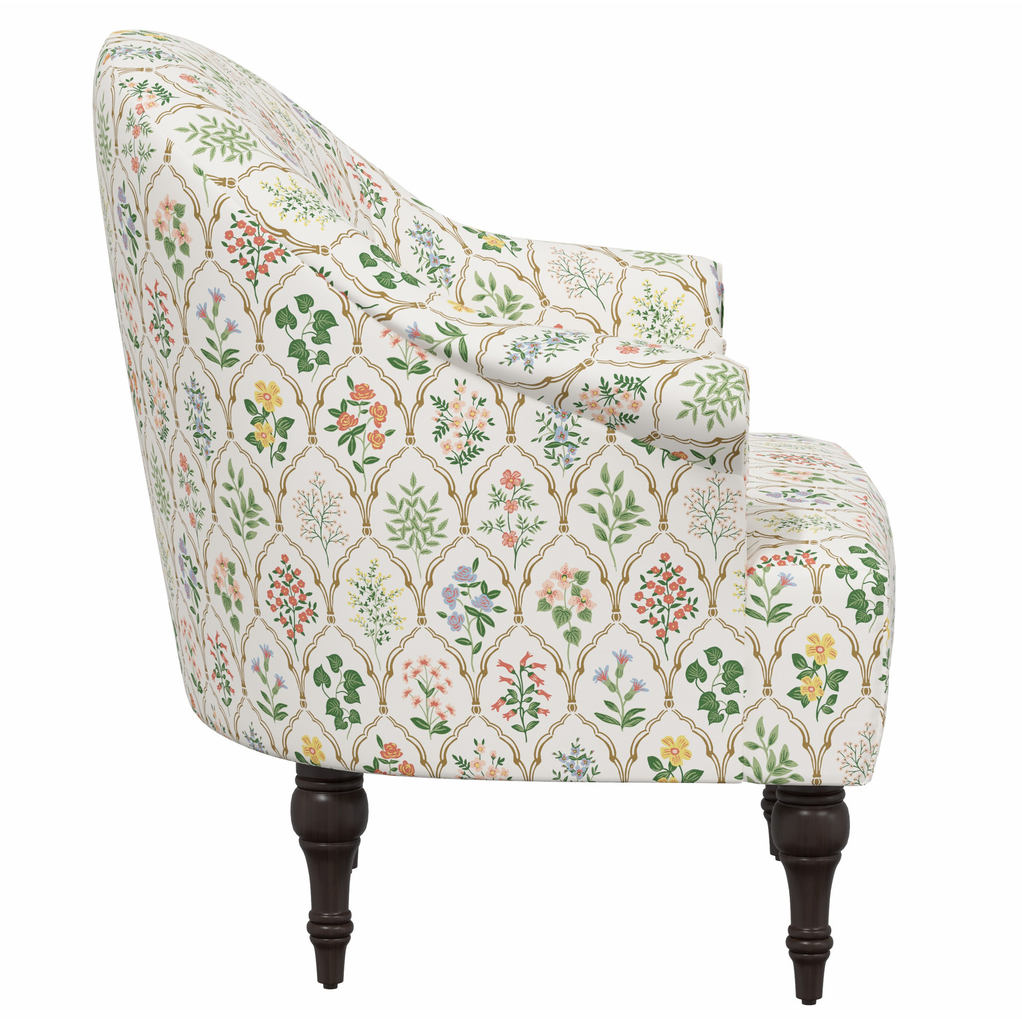 Rifle Paper Co. x Cloth & Company Josephine Chair, Rpc Hawthorne Multi Linen