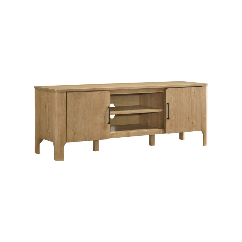65.4" W Rustic TV Stand, Brown