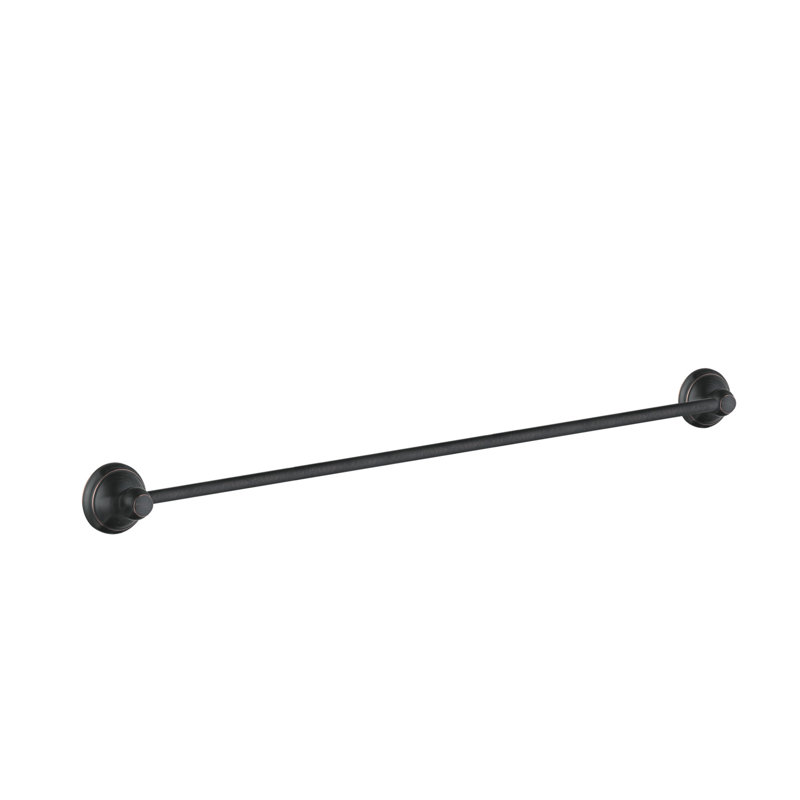 Retroaktiv Tango 26.125" Wall Mounted Towel Bar, 2.5" H x 26.5" W x 2" D, Rubbed Bronze