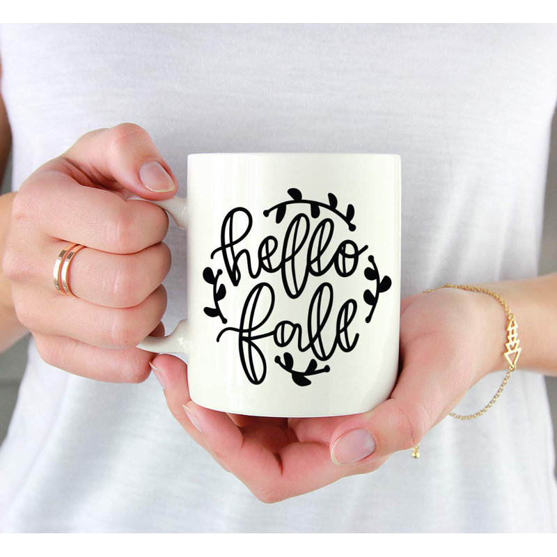 Grande tasse à café hello automne Gina