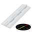 3x White Acrylic Piano Hinges 150 mm, Continuous Plastic Hinges