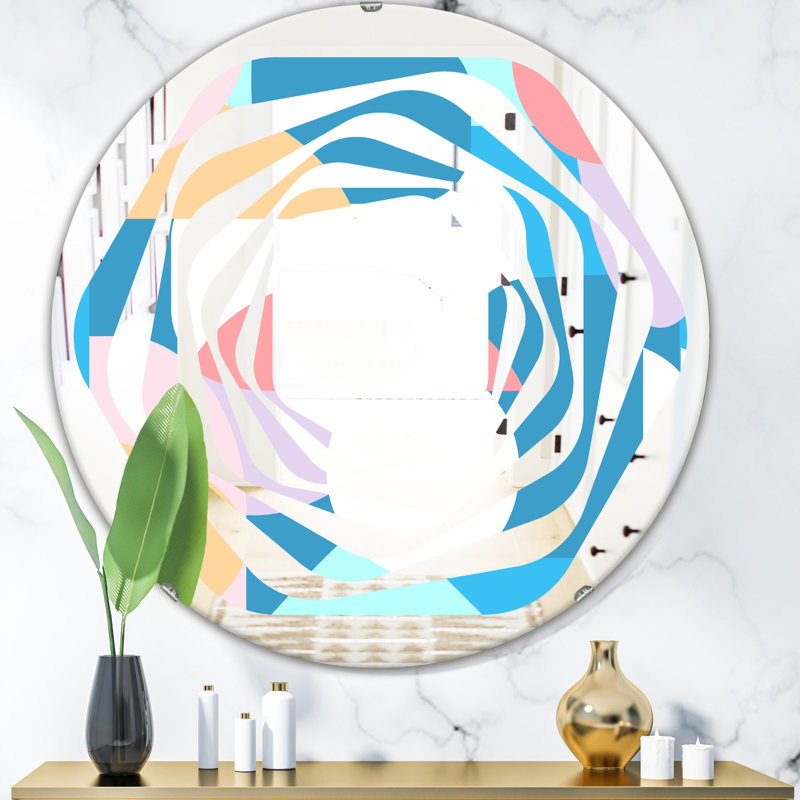 Miroir mural géométrique, 23,6 po x 23,6 po