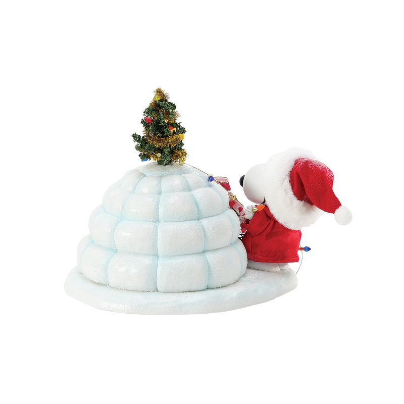Père Noël Igloo Puffer de Snoopy sous licence Peanuts 7 po