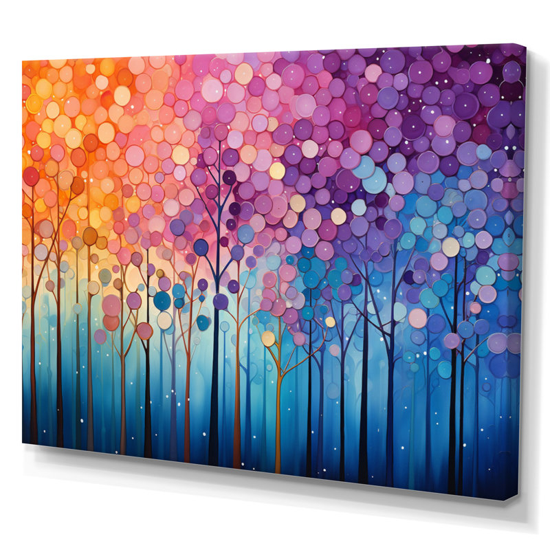 " Hardedge Art Harmonic Fusion II ", Wrapped Canvas, 34" H x 44" W x 1.5" D