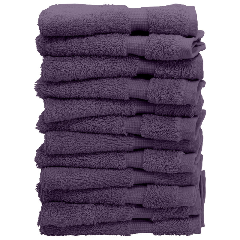 Ensemble de serviettes 100% coton, Prune