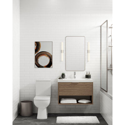 Modo 48" W Wall Mounted Single Bathroom Vanity
