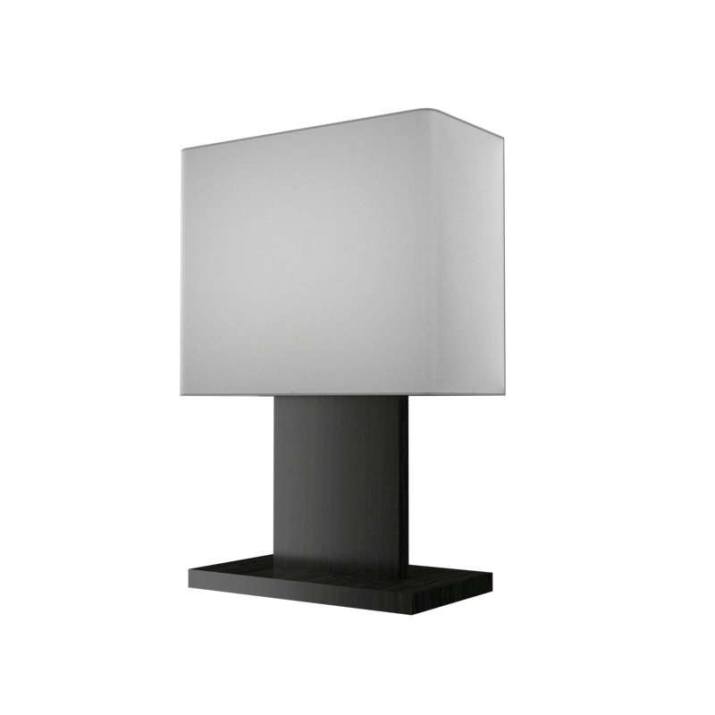 Clean Desk Lamp, Charcoal, White
