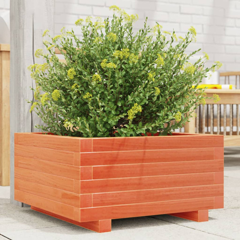 Bhavika Planter Box, Black, 10.43" H x 19.69" W x 19.69" D