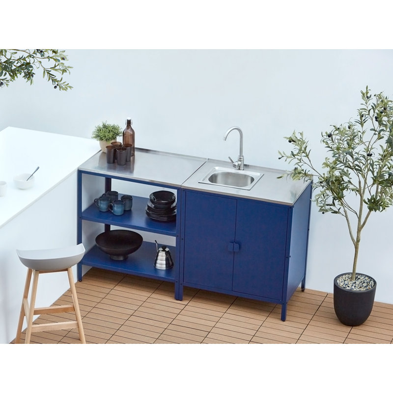 Outdoor Kitchen Island VILAMA Blue
