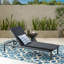 Chaise longue d'extérieur avec coussin Nino