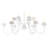 12 - Light Steel Dimmable Chandelier