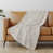 Ivory Geometric Herringbone