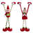 Polyester 25 in. Christmas Plush Elf Shelf Hanger Set of 2