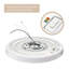 Plafonnier encastré rond de 11 po à DEL de 21 po Builder Essential de 2 050 lumens avec sélection 5-CCT 2700-3000-3500-4000-5000K en nickel brossé-127418257-127418256-127418316