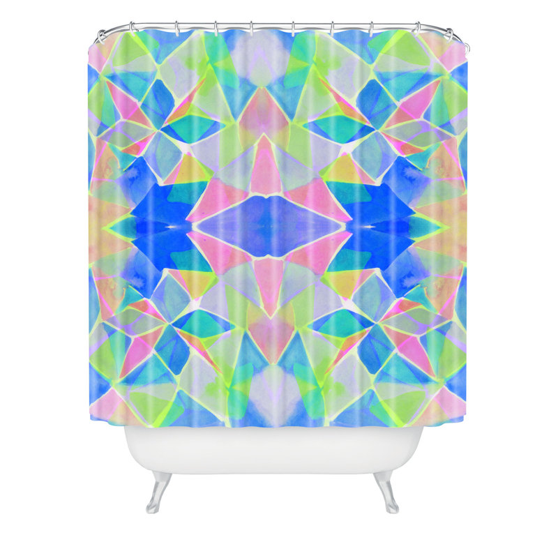 Amy Sia Geometric Shower Curtain