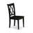 5 Piece Dining Room Table Set Includes a Round Wooden Table with Pedestal and 4 Kitchen Dining Chairs, Black