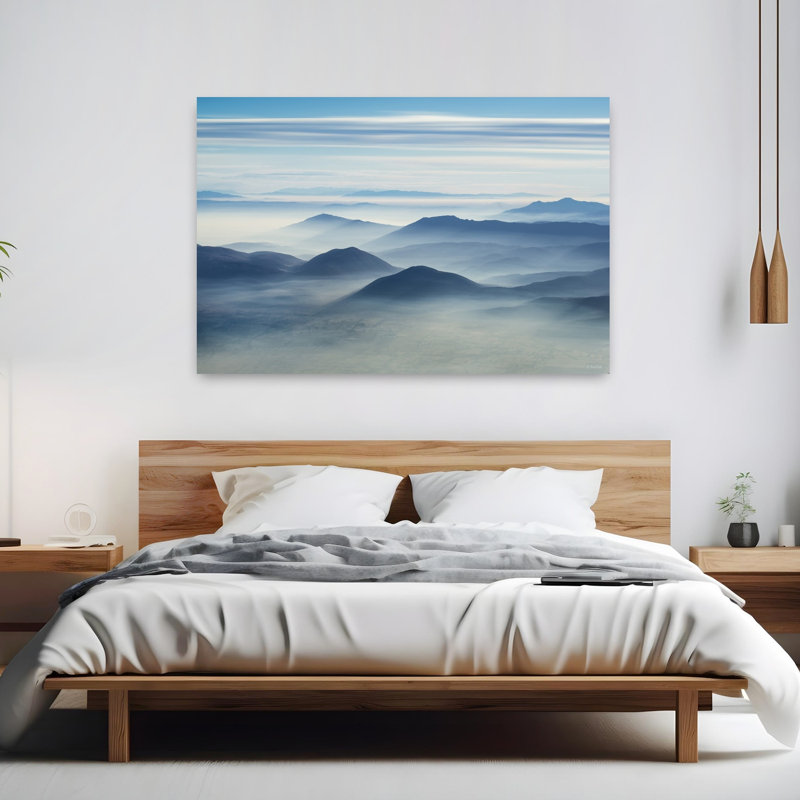 Vuk - Clean Air, paysage abstrait contemporain, art mural nature, H 40 po x l 60 po