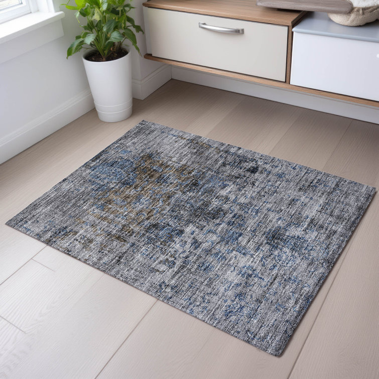 Premium Machine Washable Ducote AMF1144 Global Rug