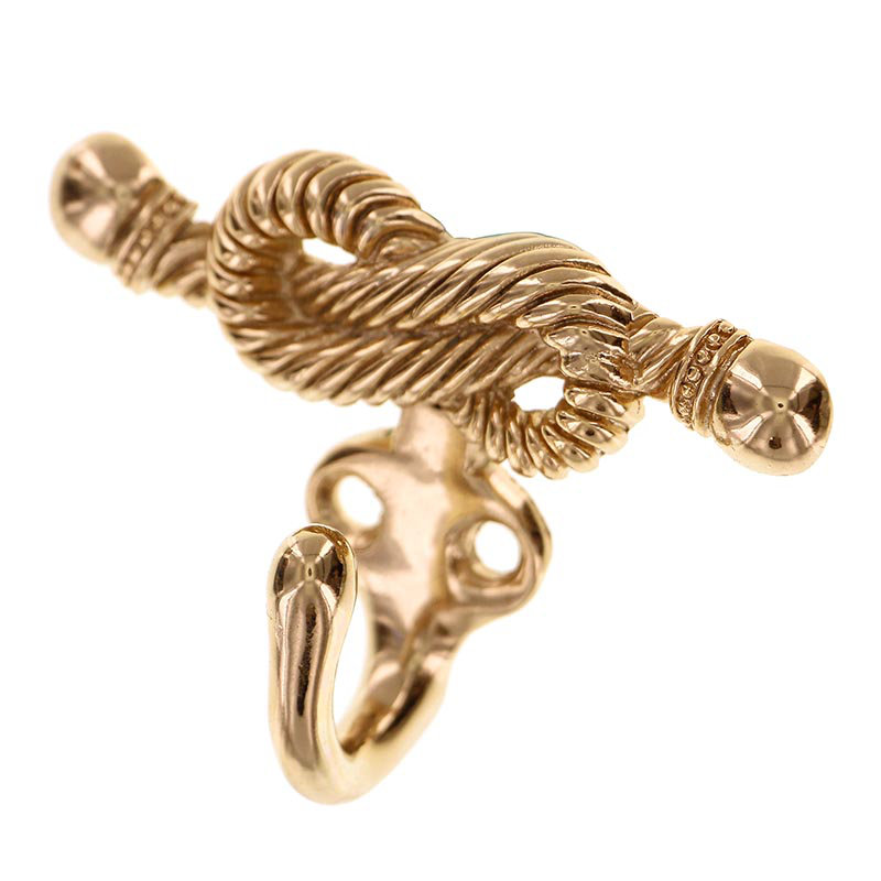 Equestre Wall Hook, Polished Gold
